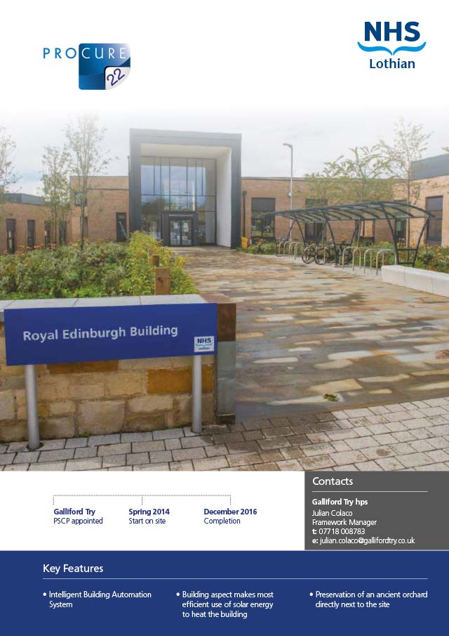 Royal Edinburgh Hospital – Phase 1, NHS Lothian