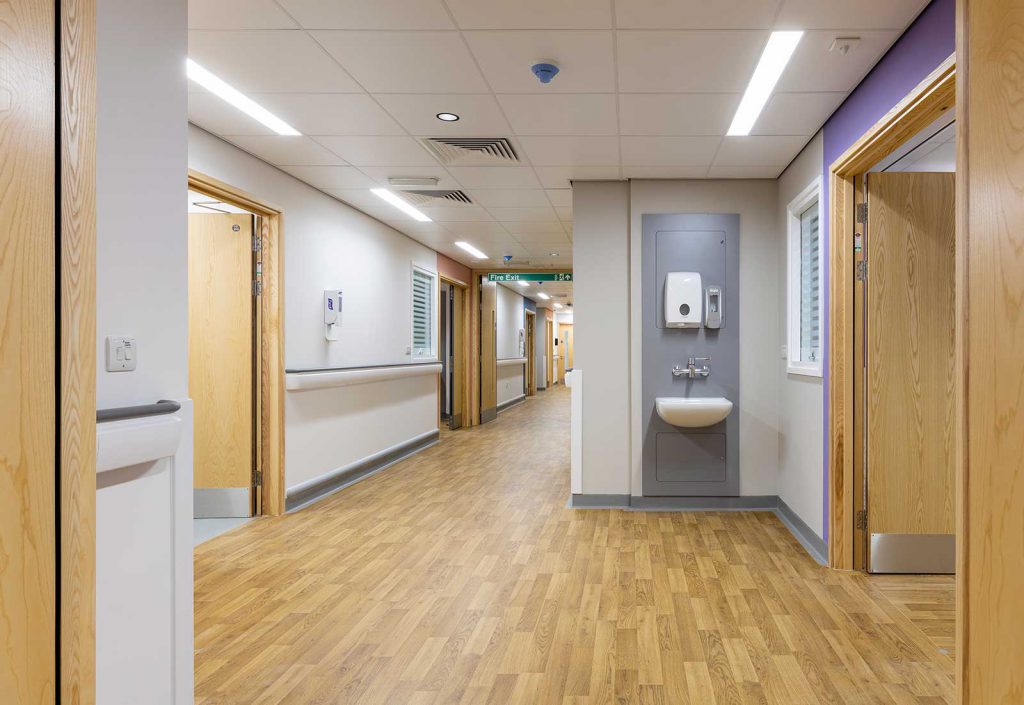 Interior photo of Huddersfield Royal Hospital